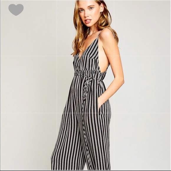 Last 1 | Striped Pocket Jumpsuit - Picture 2 of 8